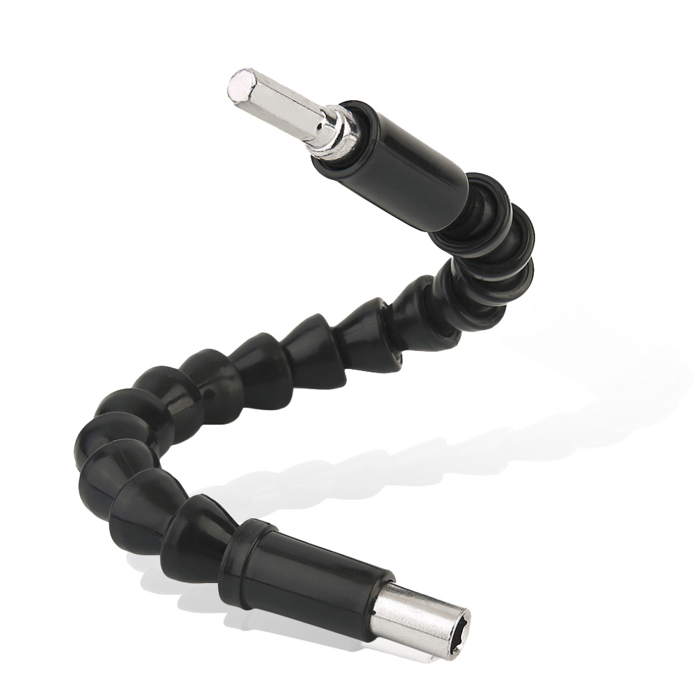 Flexible Shaft Bits Extention Screwdriver Bit Holder Connect Link Electronics Drill 1/4" Hex Shank Black 295mm Car Repair Tools
