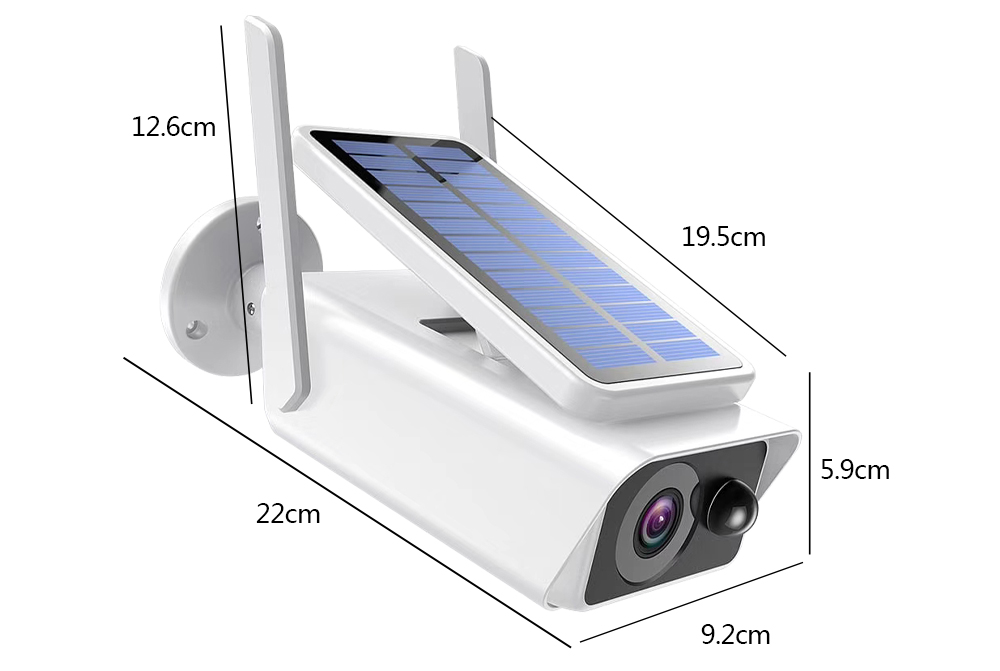 3MP Solar IP Security Camera PIR Motion Sensor Battery Power Camera Two Way Audio Wireless Wifi CCTV Video Surveillance Camera