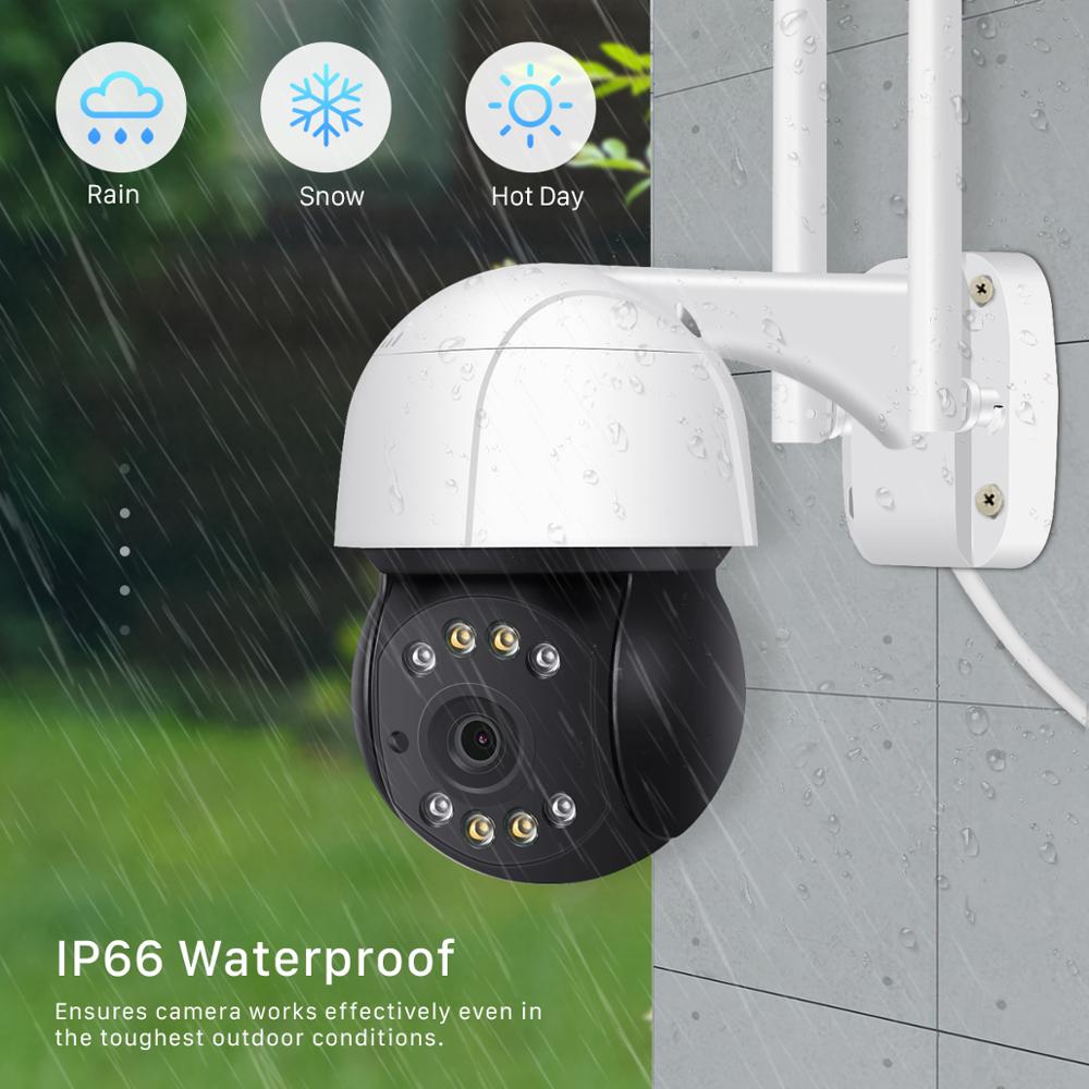 3MP Security IP Camera WIFI Auto Tracking 1080P HD Outdoor PTZ Camera Human Alarm Speed Dome Surveillance Two Way Audio H.265