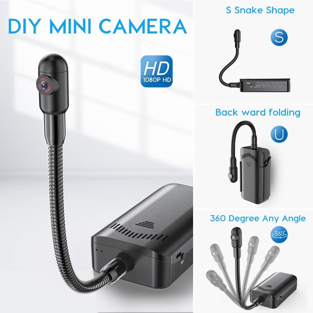 4K HD Mini WiFi Camera S Snake Shape Camera Endoscope Wireless IP Camcorder Borescope View Video Recorder Baby Monitor Motion