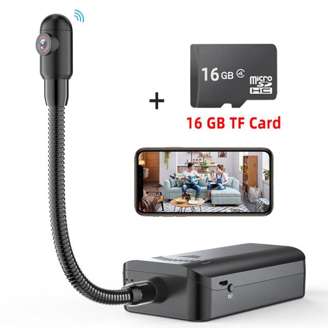 4K HD Mini WiFi Camera S Snake Shape Camera Endoscope Wireless IP Camcorder Borescope View Video Recorder Baby Monitor Motion