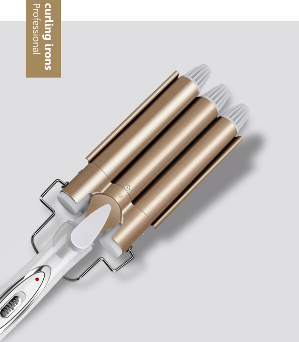 Triple Barrel Hair Curler Curling Iron Hair Crimper Irons Tongs Machine Ceramic Hair Waver Styling Tools Wavy Hair Curler Wand