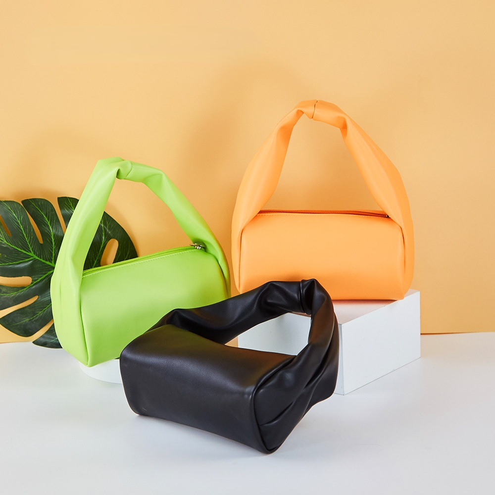 Creative design new ins niche women's bag mini candy color girls wash and store all-match portable cosmetic bag