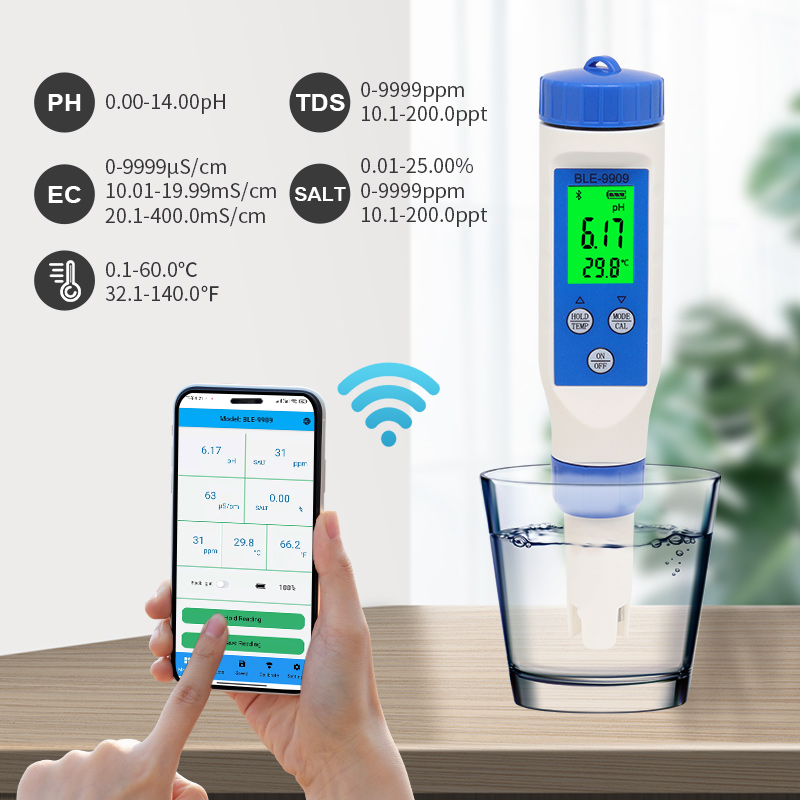 Best Price For In Bluetooth Ph Meter Tds Ec Orp Salinity Sg Temp Tool Digital Water