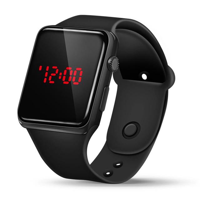 New Sport Bracelet Smart Women Watches Black Digital Electronic Ladies Wrist Watch For Women Men's Clock Female Girls Wristwatch