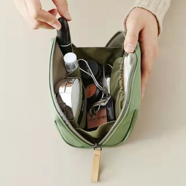 Simple lady mini lipstick bag wash bag cosmetic bag waterproof small portable hand carry travel storage bag