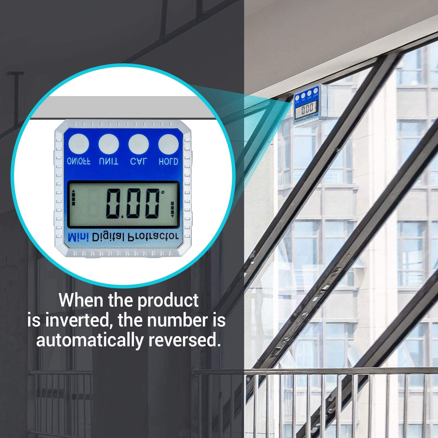 Mini Digital Protractor 4x90°High Precision Electronic Goniometer Inclinometer Digital Level Angle Finder Gauge Measurement Box