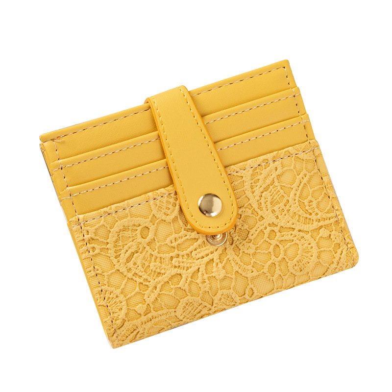 Small Wallet Female Short Korean New Style Simple Retro Folding Buckle Multi-card Position Compact Card Bag Coin Purse