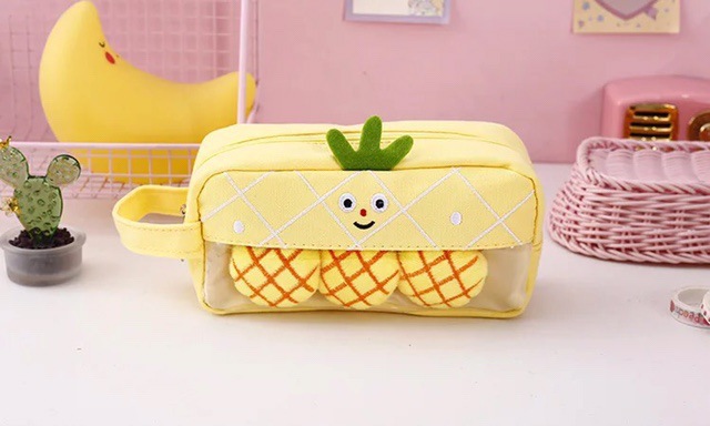 Best Price For Fruit And Vegetable Paradise Cartoon Plush Pencil Case Wind Pencil Case Junior