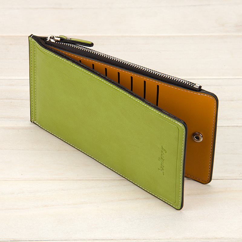 1PC Leather Wallet Women Long Card Holder Ladies Clutch Purse Women Wallets Zipper Money Bag Coin Pocket Money Bag