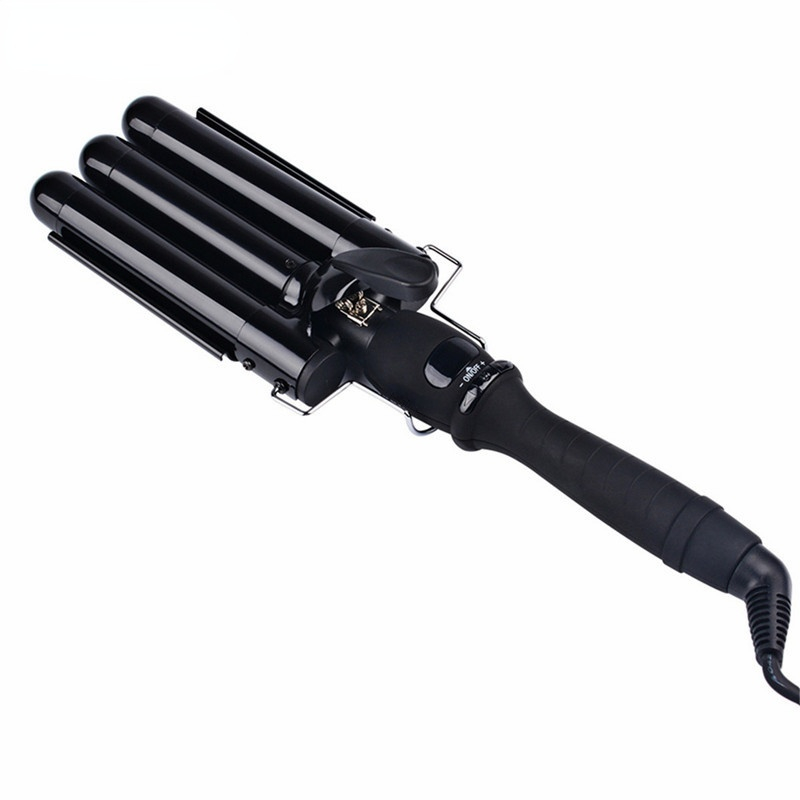 3 Barrels Hair Curler Automatic Rotating Curling Iron Ceramic Waver Curlers Rollers LCD Dispaly 25mm Hair Styler Wand