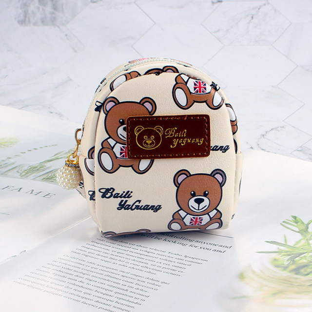 Coin Purse Girl Heart  Cute Bear Small School Bag Key Chain Small Bag Coin Purse Kids Purses Cute Purses
