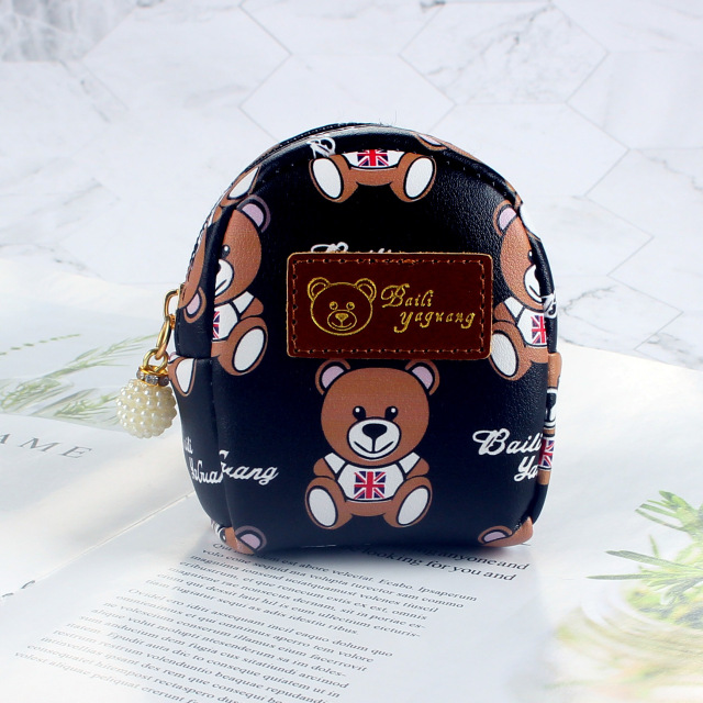 Coin Purse Girl Heart  Cute Bear Small School Bag Key Chain Small Bag Coin Purse Kids Purses Cute Purses