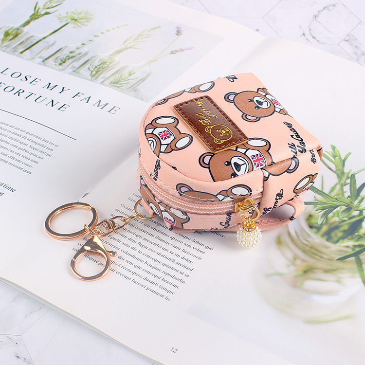 Coin Purse Girl Heart  Cute Bear Small School Bag Key Chain Small Bag Coin Purse Kids Purses Cute Purses