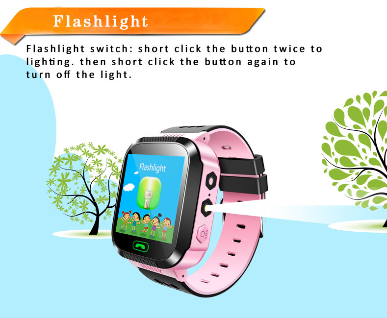Kids Smart Watch Waterproof SOS Antil-Lost Phone Watch SIM Card Location Tracker Child Smartwatch Kids Gift