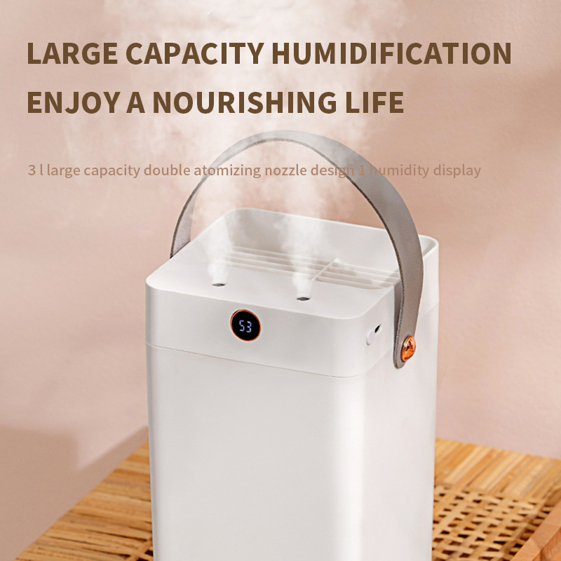 NEW 5L Large-Capacity Air Humidifier Household Aroma Diffuser Dual Nozzle Intelligent Constant Temperature Ultrasonic Humidifier