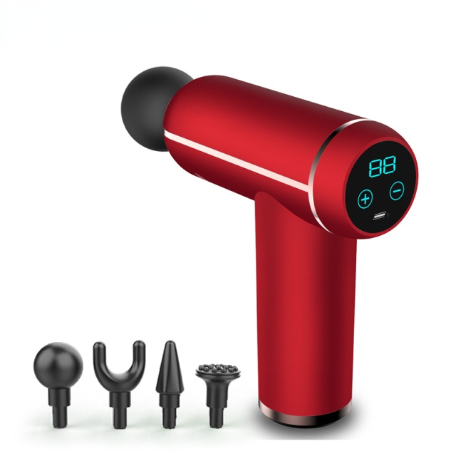 Display Massage Gun Portable Percussion Pistol Massager For Body Neck Deep Tissue Muscle Relaxation Gout Pain Relief
