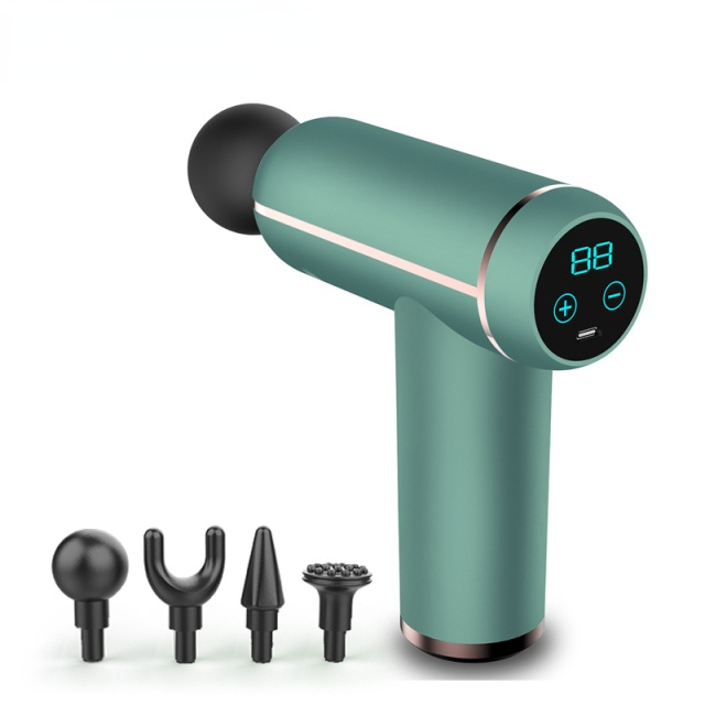 Display Massage Gun Portable Percussion Pistol Massager For Body Neck Deep Tissue Muscle Relaxation Gout Pain Relief