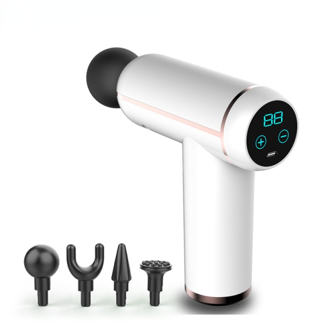 Display Massage Gun Portable Percussion Pistol Massager For Body Neck Deep Tissue Muscle Relaxation Gout Pain Relief