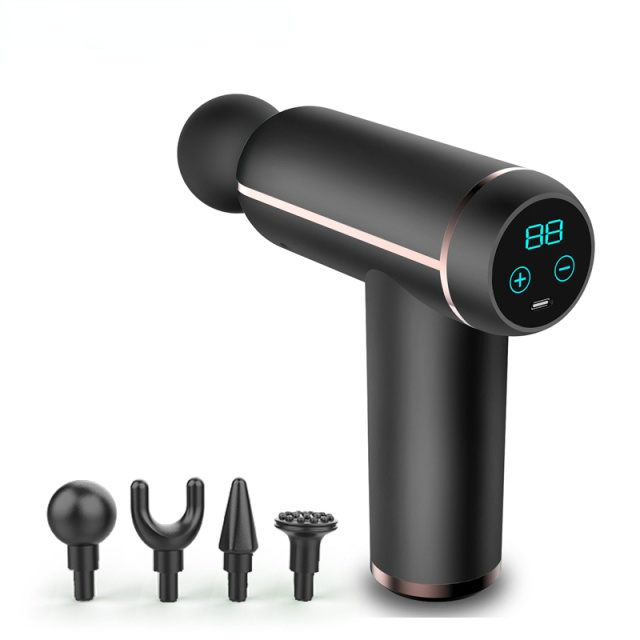 Display Massage Gun Portable Percussion Pistol Massager For Body Neck Deep Tissue Muscle Relaxation Gout Pain Relief
