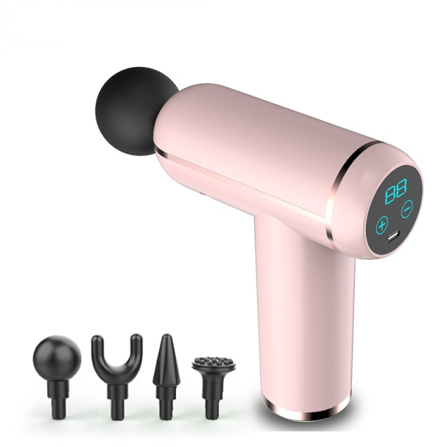 Display Massage Gun Portable Percussion Pistol Massager For Body Neck Deep Tissue Muscle Relaxation Gout Pain Relief