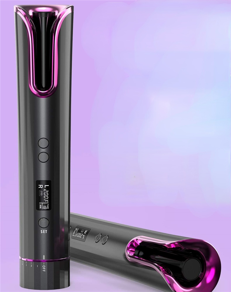 Automatic Hair Curler USB Cordless Wireless Auto Ceramic Curling Iron Curling Wand Air Curler