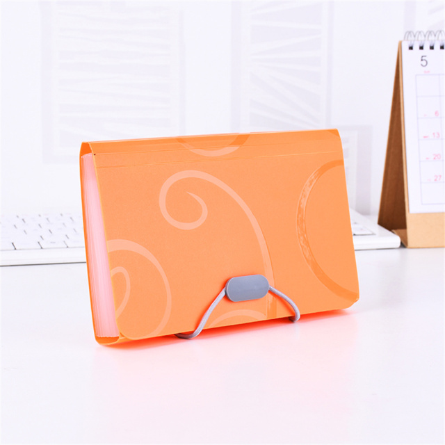 Creative Pvc Candy Colors Organ Bag Multi-layer Folder For Document Folders School Office Stationery Supplies