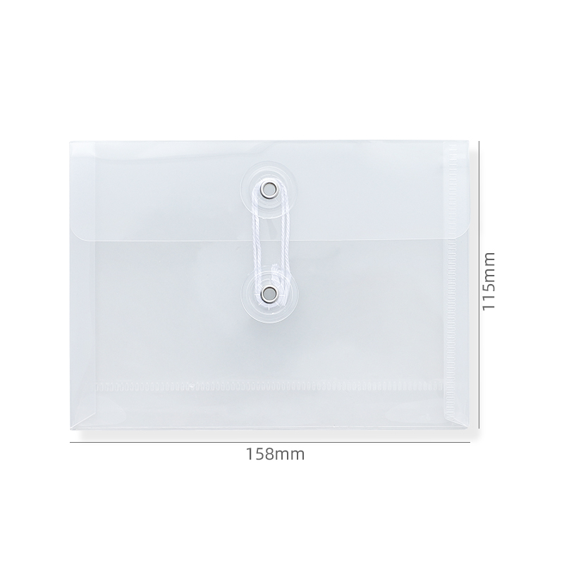 3pcs Mini A6 Size File Folder Organizer PP Waterproof Transparent Document Bag for School Office Supplies Stationery