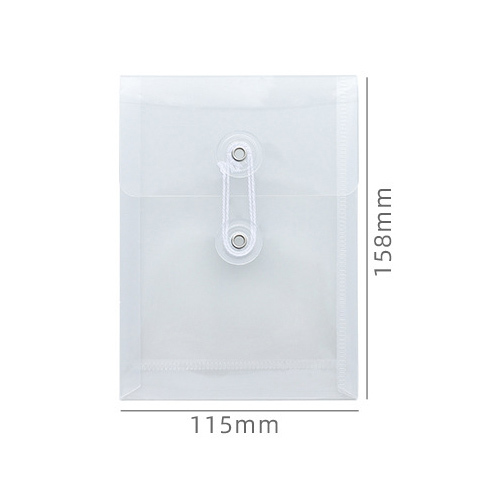 3pcs Mini A6 Size File Folder Organizer PP Waterproof Transparent Document Bag for School Office Supplies Stationery