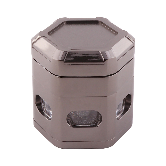 60mm Zinc Alloy Tobacco Grinder Metal 4layers Mill Muller Grinder Herb Shisha Tobacco Crusher Kitchen