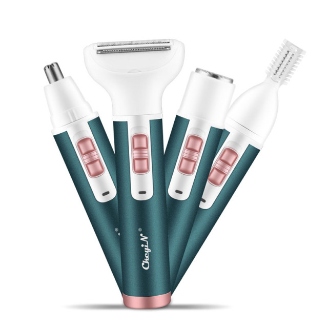 5 in 1 Women Shaver Painless Hair Removal Epilator Shaving Machine Face Beard Eyebrow Shaper Leg Armpit Bikini Trimmer