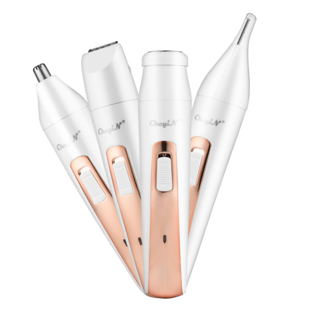 5 in 1 Women Shaver Painless Hair Removal Epilator Shaving Machine Face Beard Eyebrow Shaper Leg Armpit Bikini Trimmer