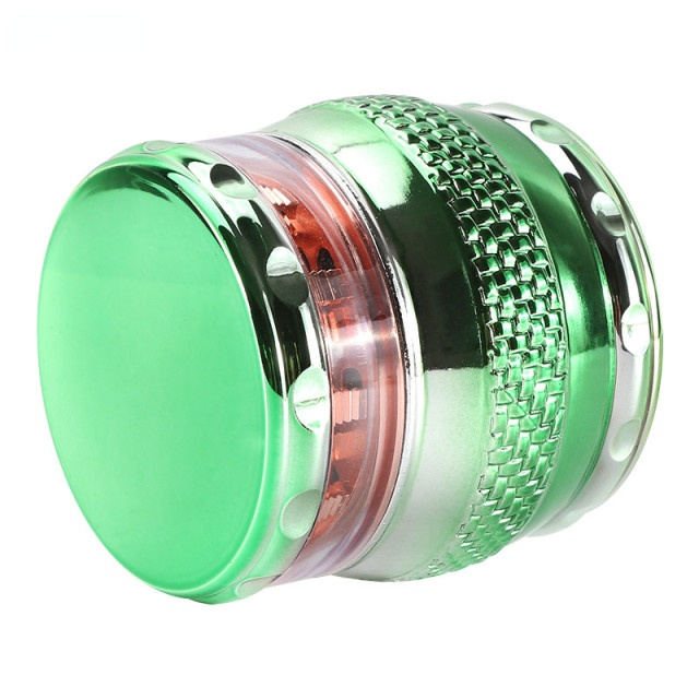 70mm Metal Resin 4 Layers Parts Herbal Spice Tobacco Grinder Smoke Dry Herb Electroplated Cover Grinder Weed Crusher Mill