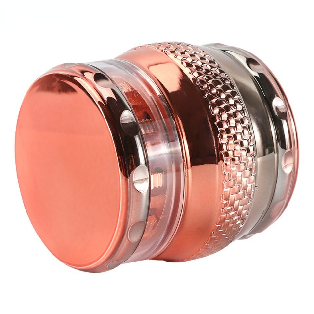 70mm Metal Resin 4 Layers Parts Herbal Spice Tobacco Grinder Smoke Dry Herb Electroplated Cover Grinder Weed Crusher Mill