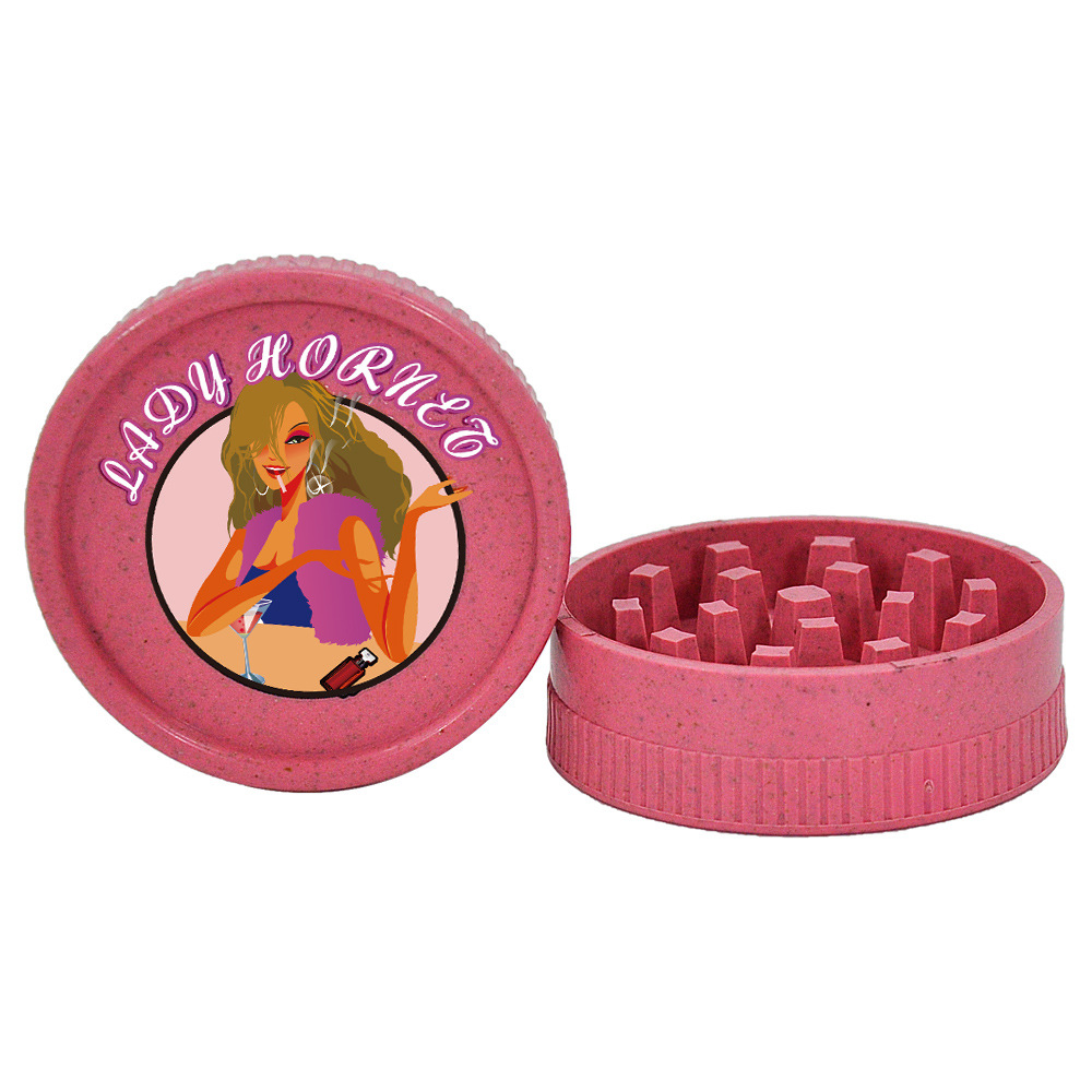2 Pack 56mm Vanilla Tobacco Grinder Smoking Accessories Manual Vanilla Weed Tobacco Spice Grinder Miller Crusher Kitchen Supplies