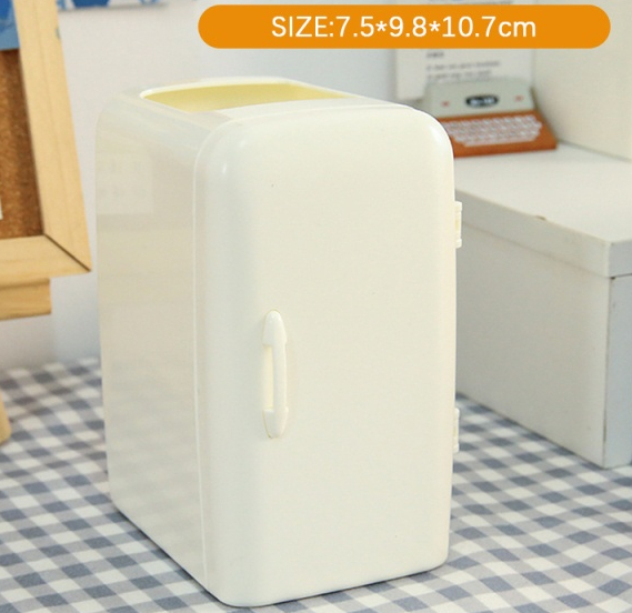 Kawaii Refrigerator Pen Holder Desktop Makeups Pencil Pens Storage Box Creative School Stationery