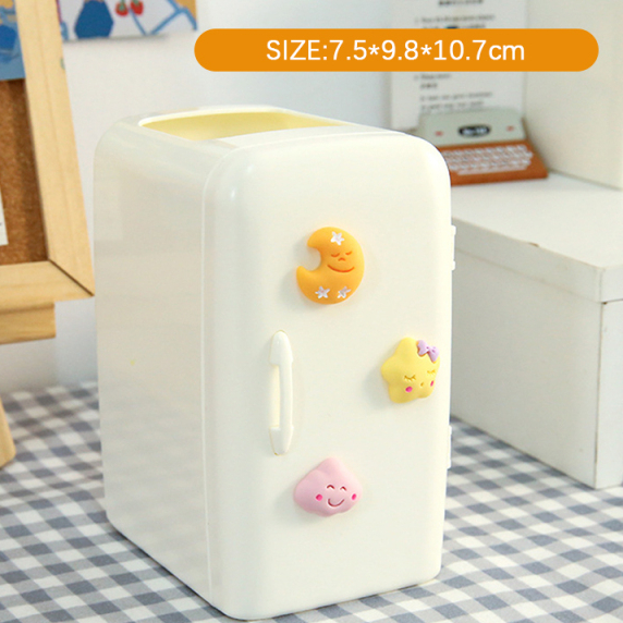 Kawaii Refrigerator Pen Holder Desktop Makeups Pencil Pens Storage Box Creative School Stationery