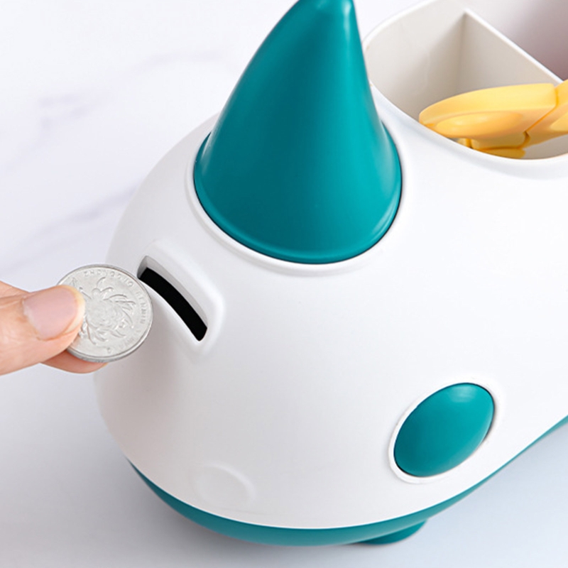 Cartoon Creative Rhino Storage Box Multifunctional Desktop Pen Holder Pencil Display Office School Supplies Stationery