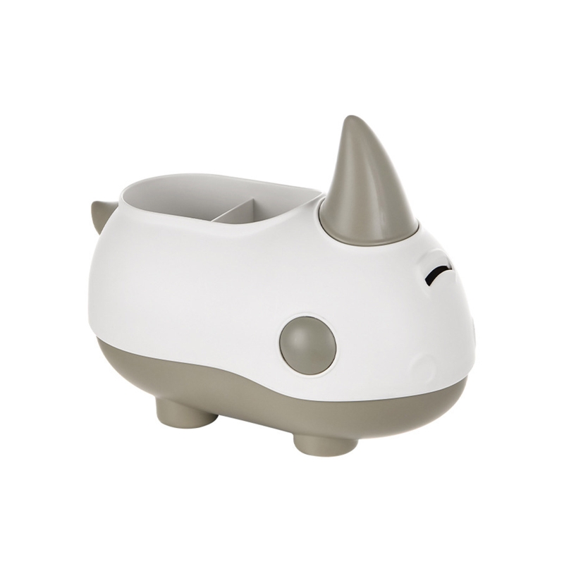 Cartoon Creative Rhino Storage Box Multifunctional Desktop Pen Holder Pencil Display Office School Supplies Stationery