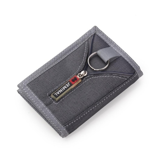 Nylon Trifold Casual Wallet for Male Men Women Young Novelty Money Bag Purse Zipped Coin ID Card Holder Pocket Kids