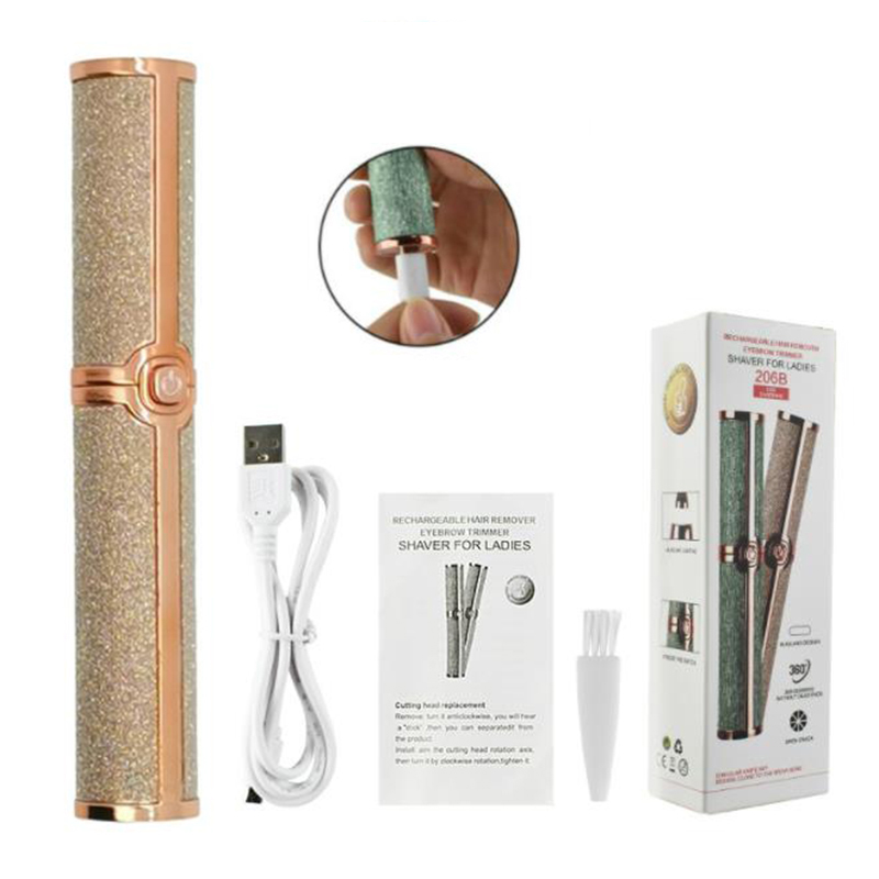 Use Electric Eyebrow Trimmer Portable Hair Remover Trimmer Mini Facial Cleaning Safety Razor Epilator