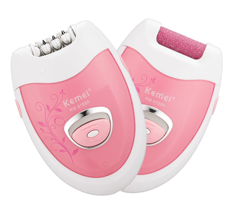 Hair Epilator 2 in 1 Rechargeable Electric Epilator Cordless Remover Depilador Lady Epilator Electric Foot Callus Remover