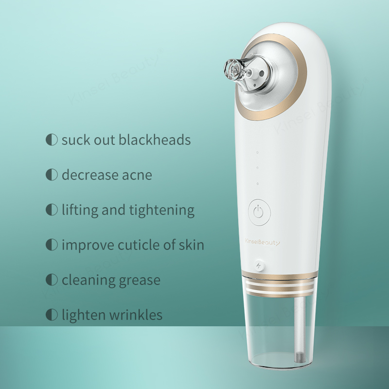 New Peeling Machine LED Light Small Bubble Blackhead Horny Remover Facial Blackhead Removal Electric Pore Cleaner Vacuum Suck