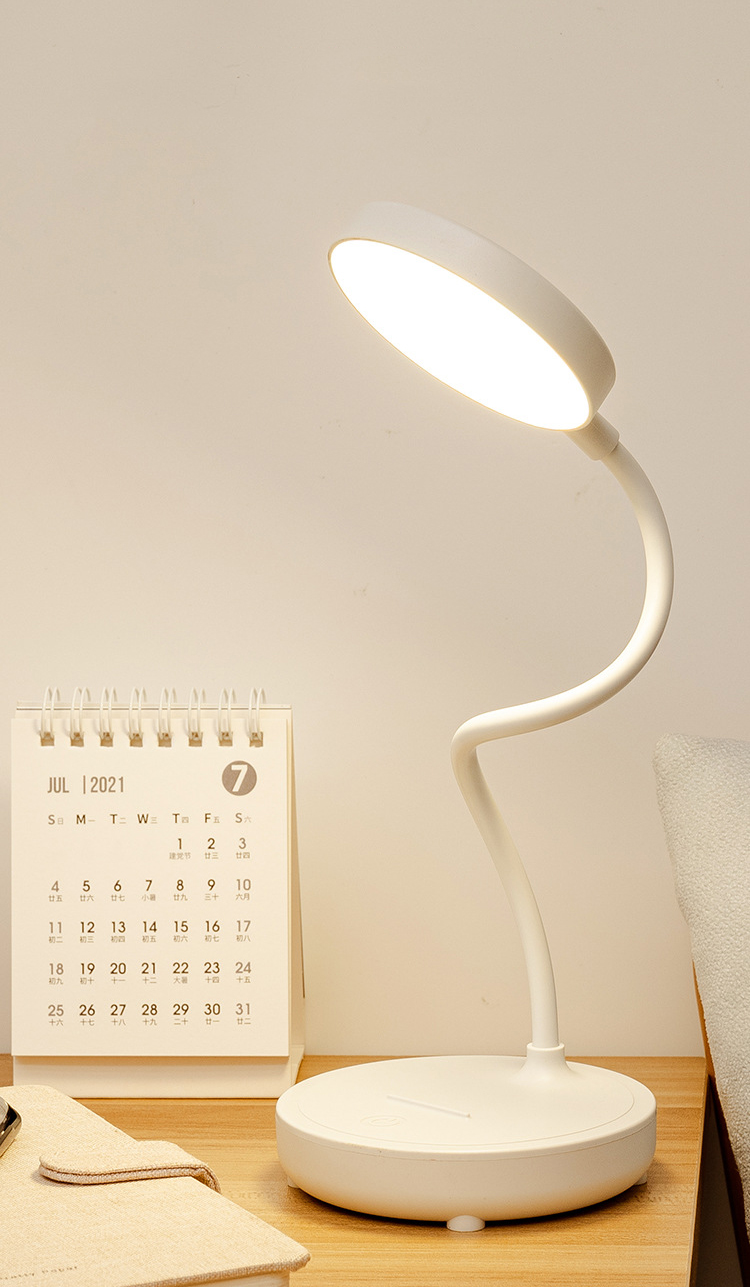 LED stepless Touch Dimming Reading Lamp USB Charging Plug-in 3-Levels Colors Eye Protection Student Table Light Office Lamp