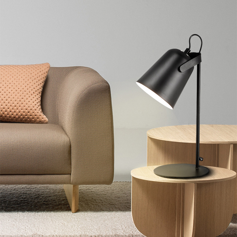 Nordic creative color E27 LED table lamp bedroom bedside table lamp dormitory study desk reading lamp