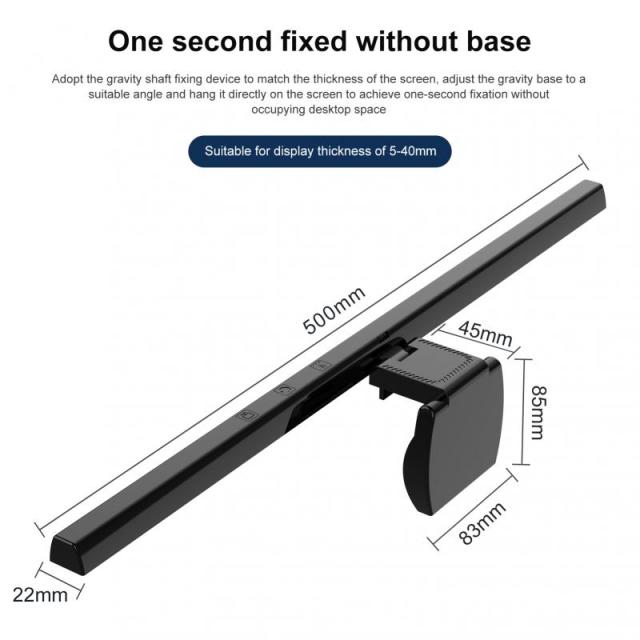 LED Desk Lamp Dimmable Office Computer Screenbar Eye-caring Table Lamp For Study Reading Screen Monitor Hanging Light Bar