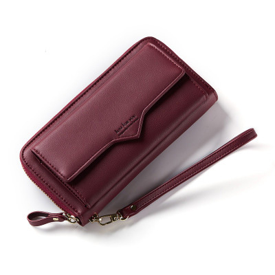BENVICHED Fashion Long Woman Purse New Designer Female Wallet Clutch PU Leather Ladies Purses Card Holder Women Phone Bags D126