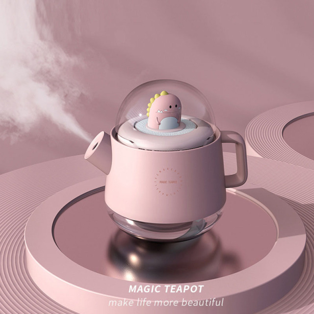 Wireless Air Humidiifer Essential Oil Diffuser with Battery USB Rechargeable LED Night Light for Home Office Birthday Gift Idea