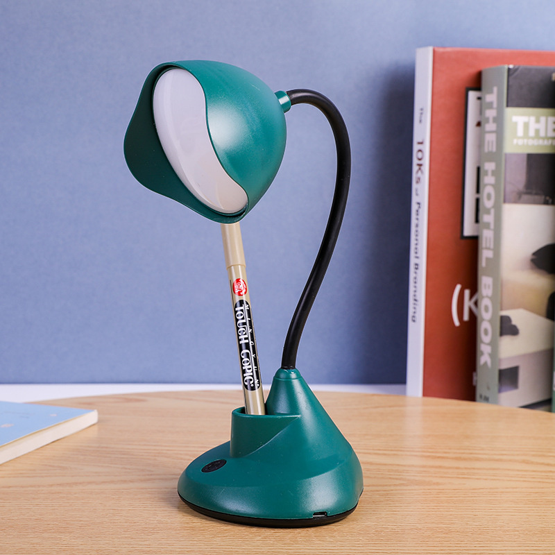 LED Table Lamp Kids Desk Light College Dorm Bedroom Study Reading Sleeping Bedside Office USB Rechargeable Eye Protection Gifts