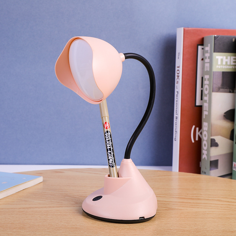 LED Table Lamp Kids Desk Light College Dorm Bedroom Study Reading Sleeping Bedside Office USB Rechargeable Eye Protection Gifts